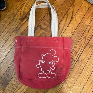 Red Mickey Bag canvas tote